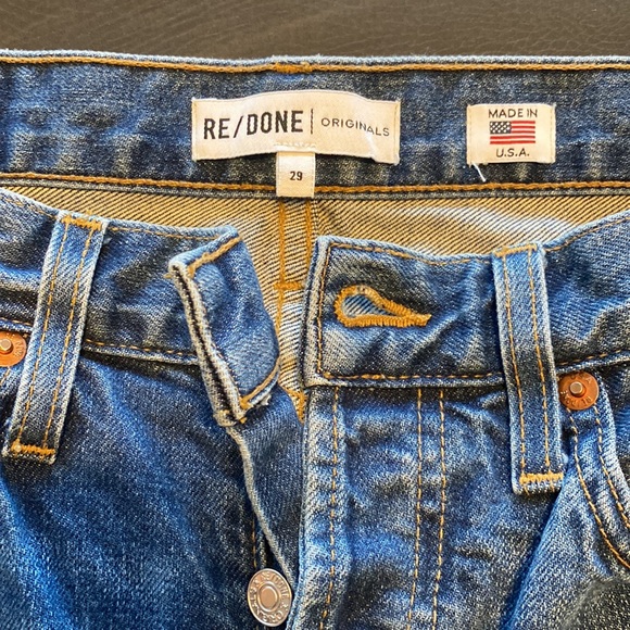 Re/Done Jeans Redone Denim Nwot Redone Jeans Size 29 High Rise